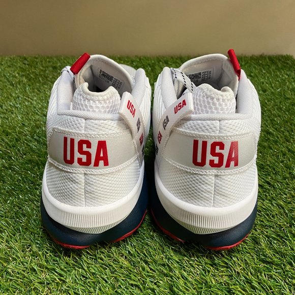 Adidas Dame 8 PE Team USA Olympic White Basketball Shoes Mens Sz HR0048 NEW main image 10